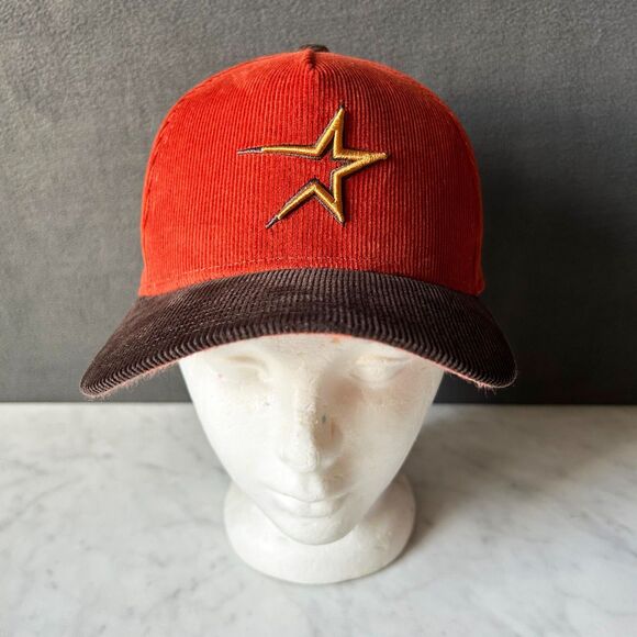 Houston Astros MLB Cap 35 Year Corduroy New Era 9FORTY - Snapback One Size Hat - Picture 3 of 11